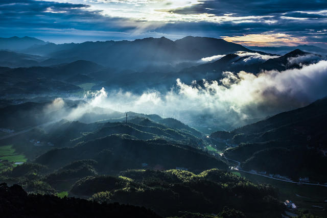 蕉溪岭  风光  晨雾  日出