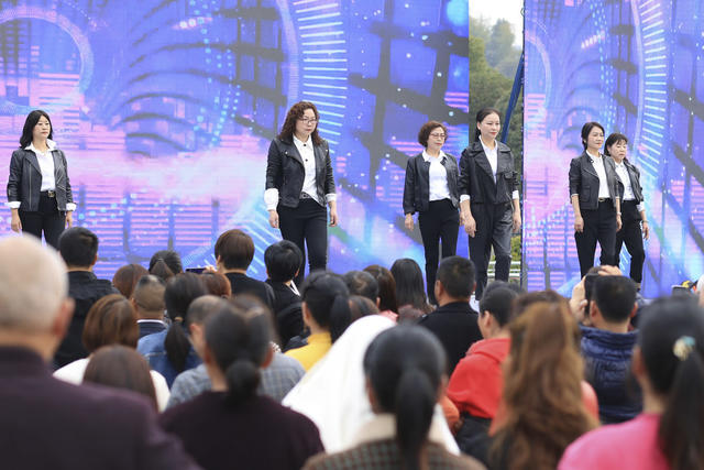 文化 活动 妇女节 节目 表演 旗袍  文艺 群众文化 