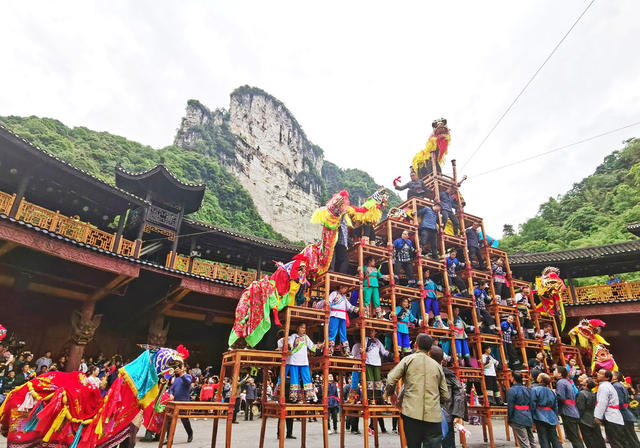 德夯苗寨 苗族百狮会  四月八 传统民俗 非物质文化遗产 