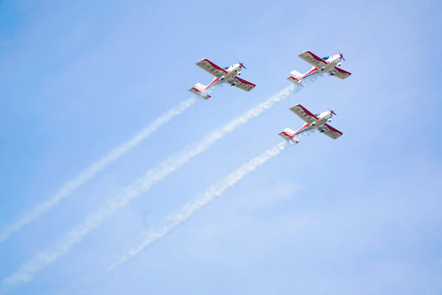 芦淞机场 飞机表演 直升机 空中救援 航空产业