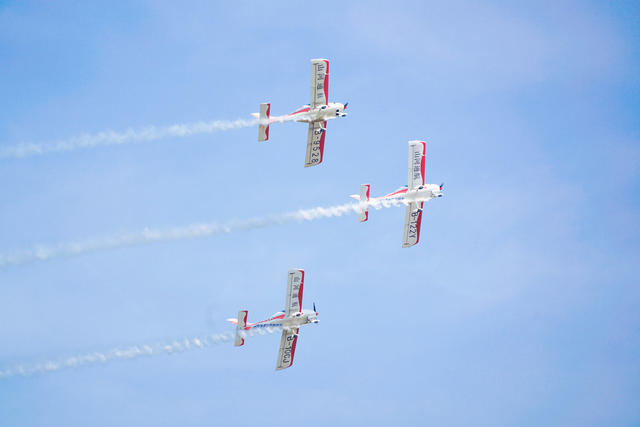 芦淞机场 飞机表演 直升机 空中救援 航空产业