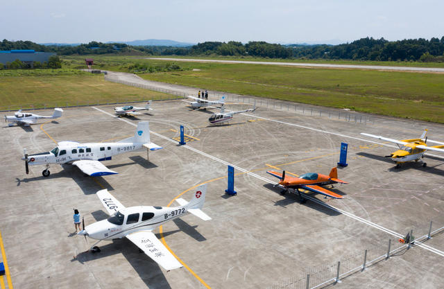 芦淞机场 飞机表演 直升机 空中救援 航空产业