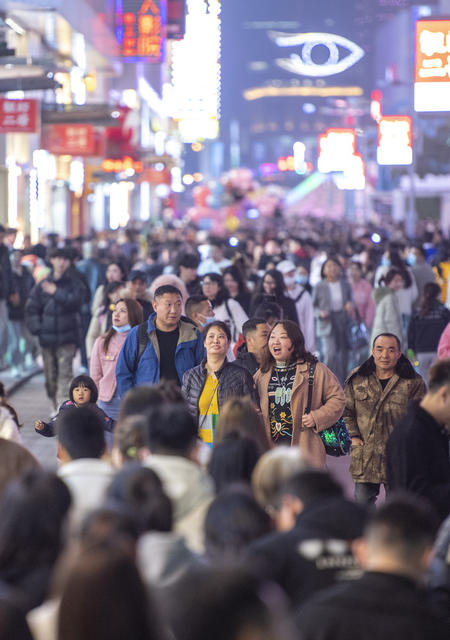 夜经济 步行街 长沙 黄兴路 解放西 渔人码头 休闲娱乐 旅游 五一路 城市夜景 