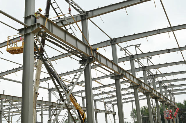 工程项目 施工 厂房 重点工程 建筑工地 安全生产 工人 经开区 赶进度