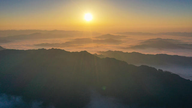 风光 平流雾 景观 江口镇