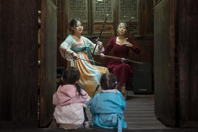 音乐  书院  古建筑  汉服