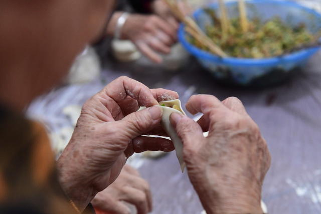 包饺子 重阳节