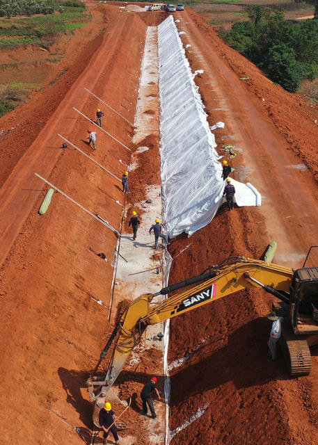 嘉禾：水利工程施工忙