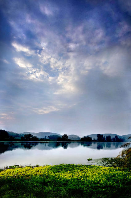 伏羲湖   伏羲湖晨韵