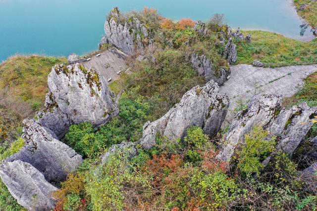 湘西，龙山，山，水，秋天，色彩，画卷