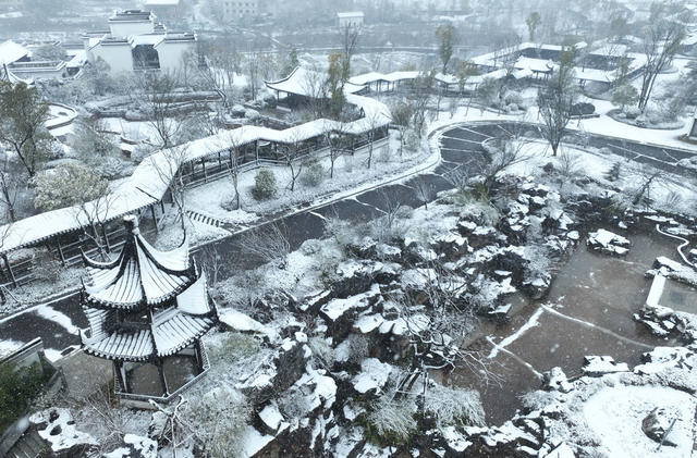 雪 衡阳 石鼓书院 风光，美景