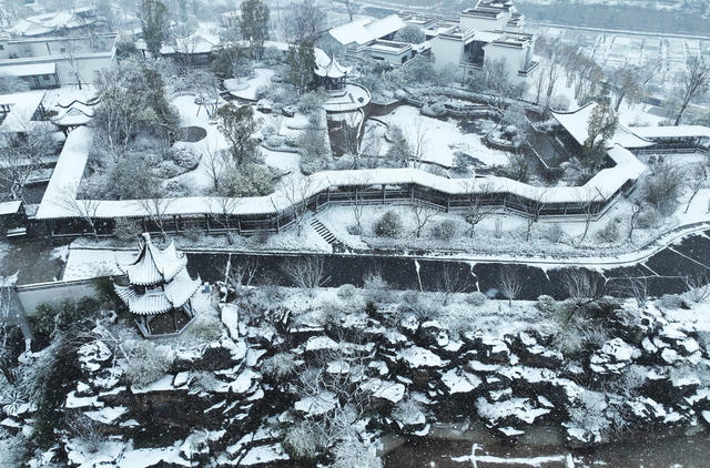 雪 衡阳 石鼓书院 风光，美景