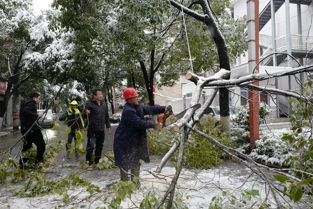 低温雨雪 园林 环卫 城管 交警 安全