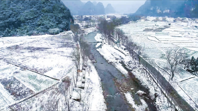 雪景 小镇纪实 宁远县湾井镇