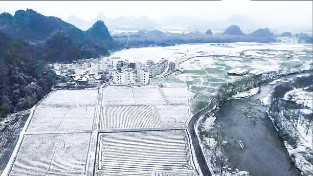 雪景 小镇纪实 宁远县湾井镇