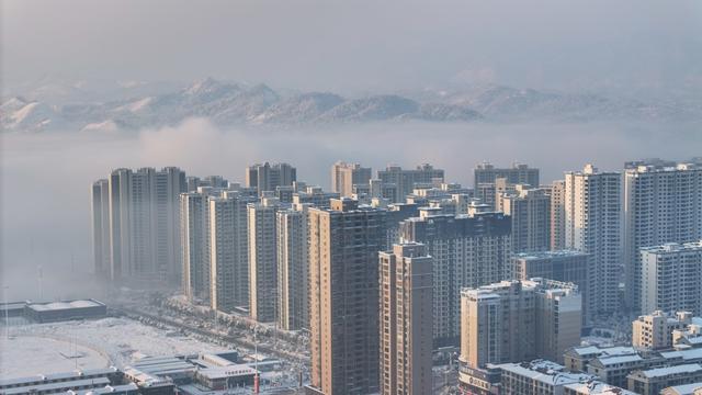 雪后阳光 云雾 新化 美景 云海日出 冰雪