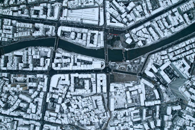 湖南桂东县城 冰雪 画 童话世界