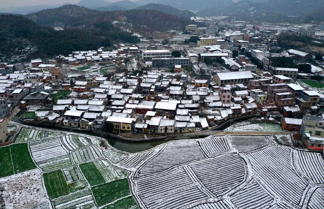 江永 古村 田园 雪韵 美如画 