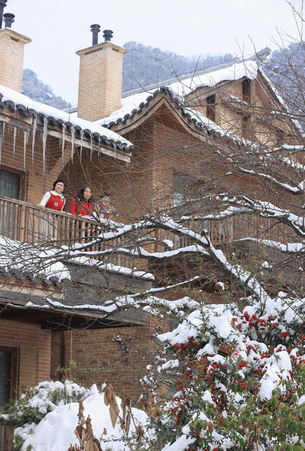 张家界 民宿 冬雪 休闲