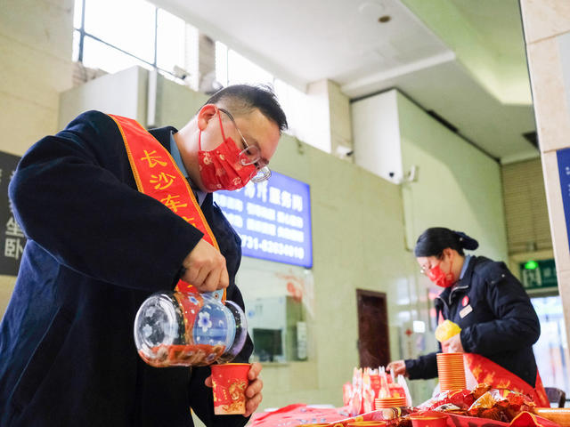 2024年春运，开启，长沙车站 