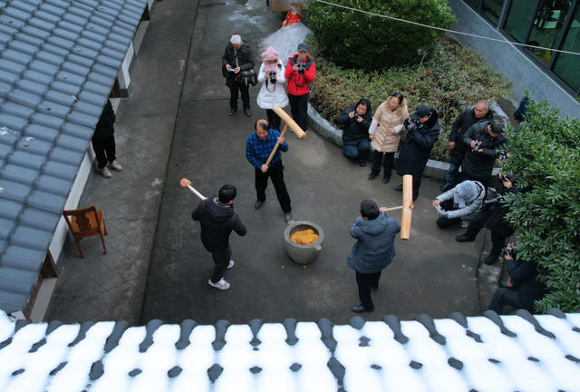 湖南桂东 黄糍粑 年货 新年 村民