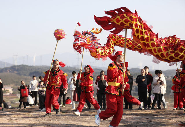 春节 闹新春 舞龙 民俗文化 过大年