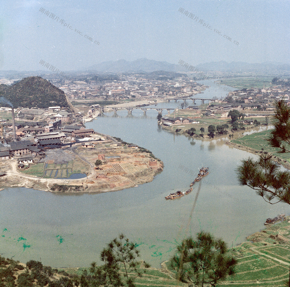  Panorama of Liuyang Overlooking Liuyang from Liuyang River