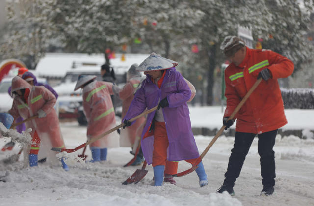 铲雪 畅通 安全 雪 张家界