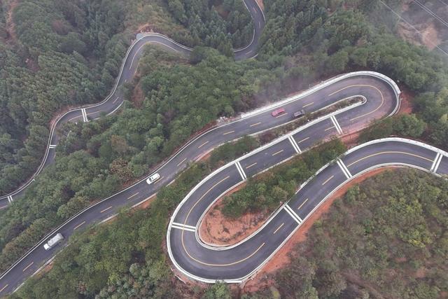 交通、农村公路、航拍、车辆、经济