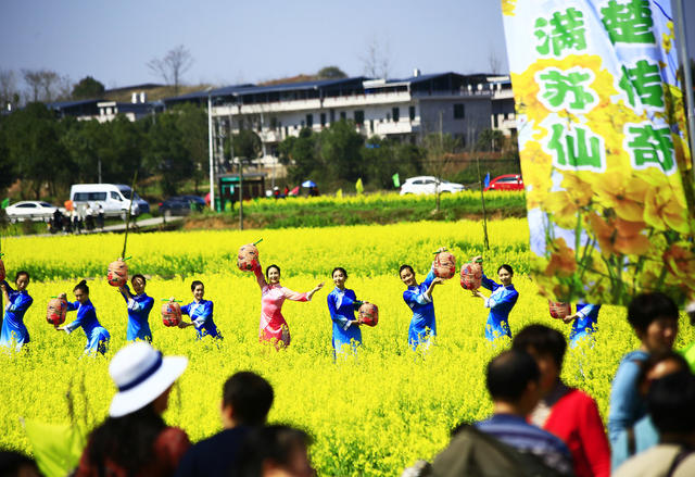 湖南  郴州市  苏仙区 村头村 
 油菜花  栖凤渡镇   黄建华 