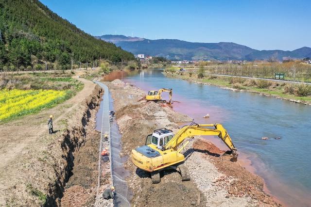 水利 河堤 农田 春耕 防洪 施工 河流