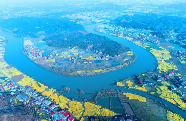 湖南安仁 渡口村  画 永乐江