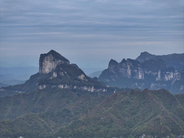 卡斯特台山 桌山 岩石 澧水流域 地标 高山