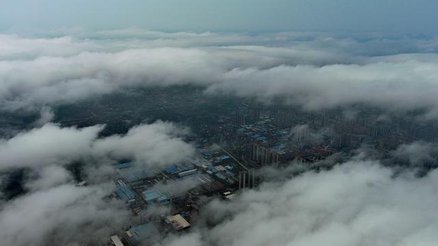 雨后 云雾  美景