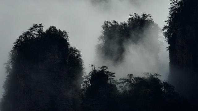 张家界 武陵源 十里画廊 云海 张家界国家森林公园 旅游