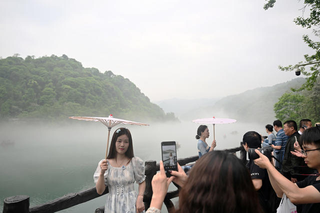 东江湖 雾漫小东江 观雾