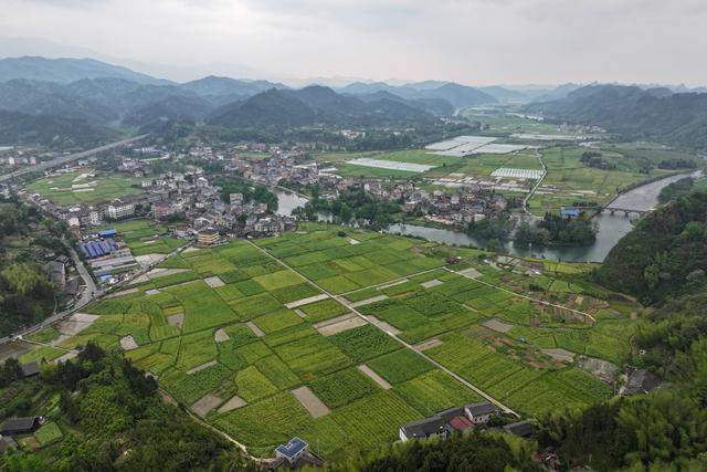 环境、生态、春天、绿水青山、田园、民居、乡村、春耕