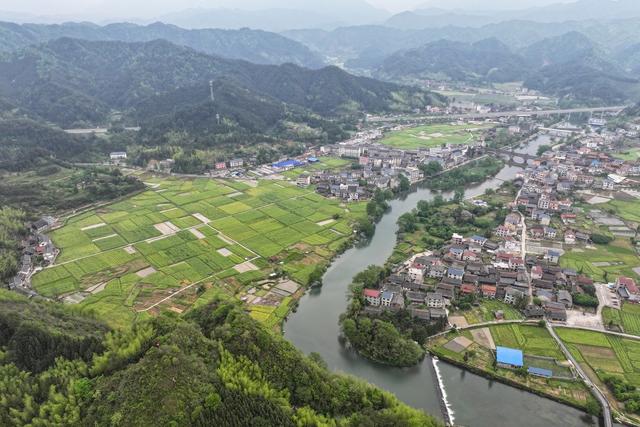 环境、生态、春天、绿水青山、田园、民居、乡村、春耕