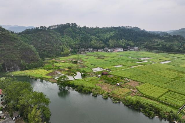 环境、生态、春天、绿水青山、田园、民居、乡村、春耕