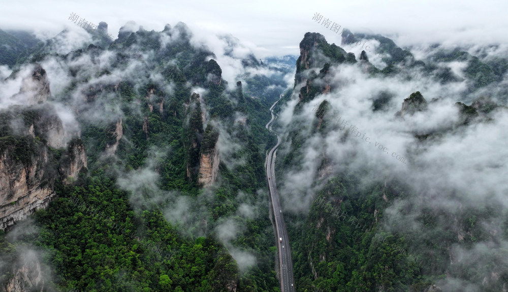 百丈峡,张家界,旅游,公路