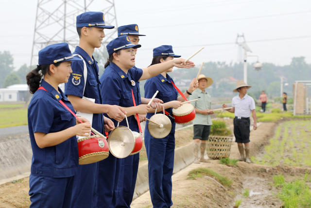 消防三棒鼓 唱响田间地头 谢家铺镇港中坪村