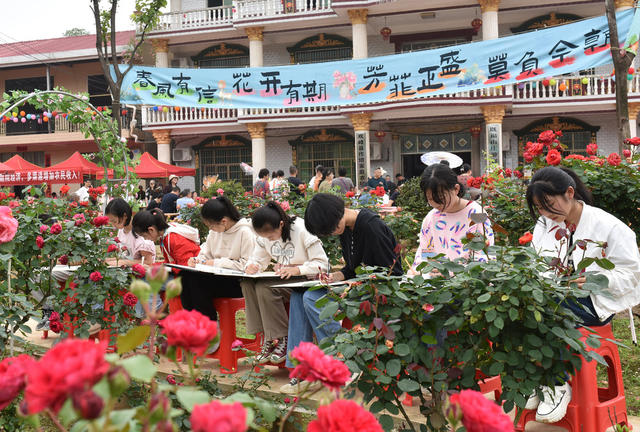 乡村振兴  月季花  产业发展  就业 美丽乡村 文旅发展