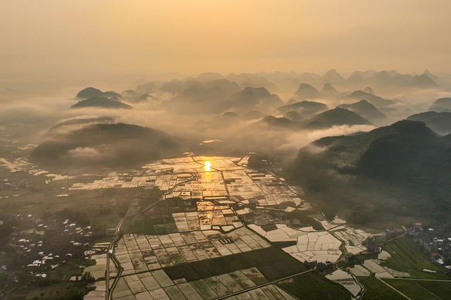 江永县  春雨  美景  云雾缭绕
