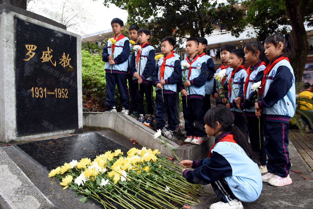 祭奠 罗盛教 学生 红色 传承