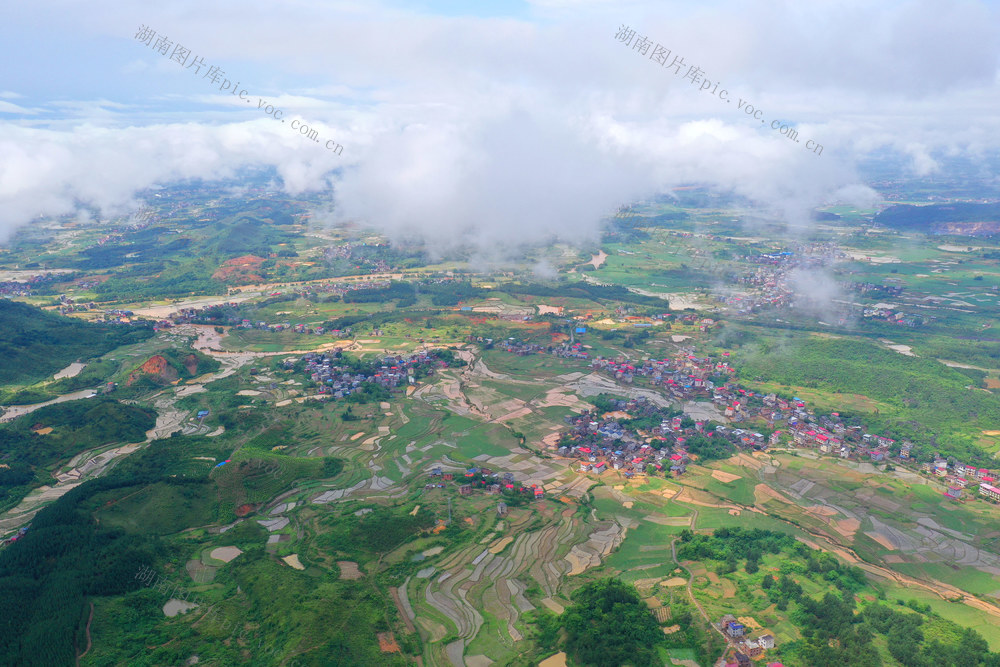 乡村 春耕 美景