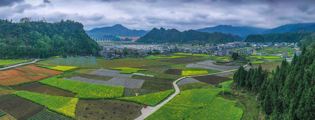 湖南，龙山，春日，乡村