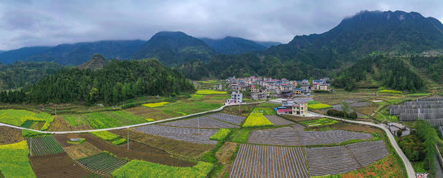 湖南，龙山，春日，乡村