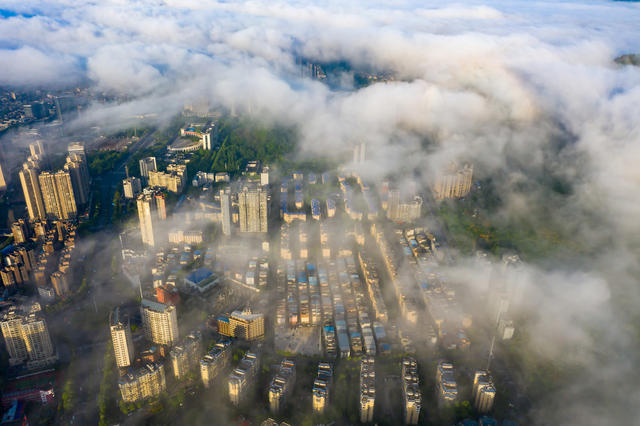 云海  建筑  湘西  吉首