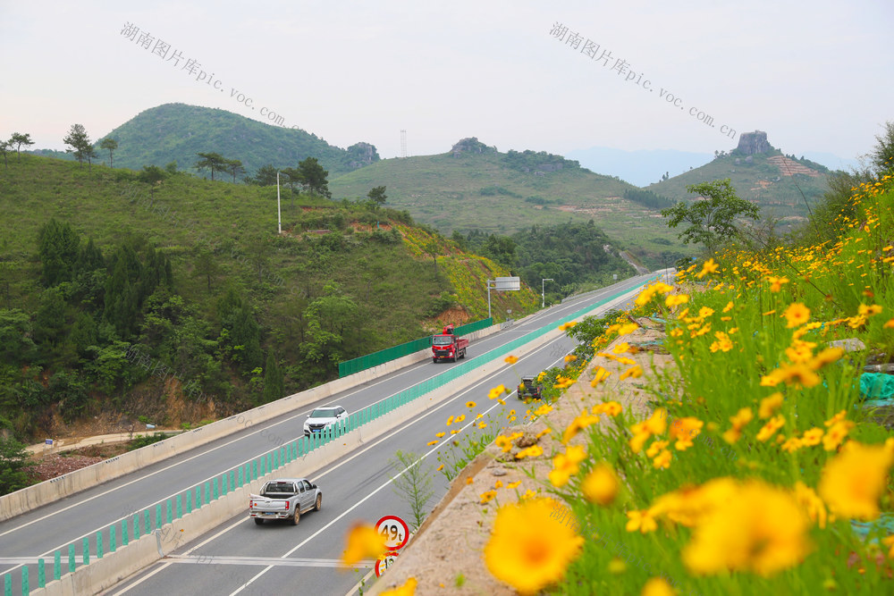  Beautiful highway traffic  