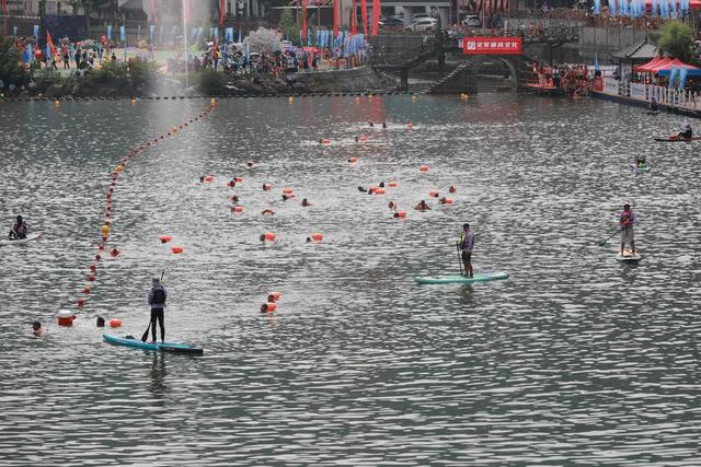 古城 山水 凤凰 人文 选手 游泳 运动 组别 公开赛 水域 沱江